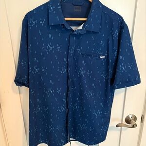 Helly Hansen Men's Blue Shirt - large
